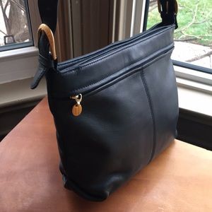 Black Waterproof Leather Purse by Stone Mountain